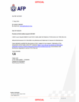 Australian Federal Police statistics on child abuse material arrests